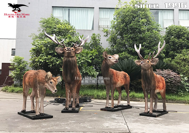 華龍科技 栩栩如生的大型仿真馬鹿模型